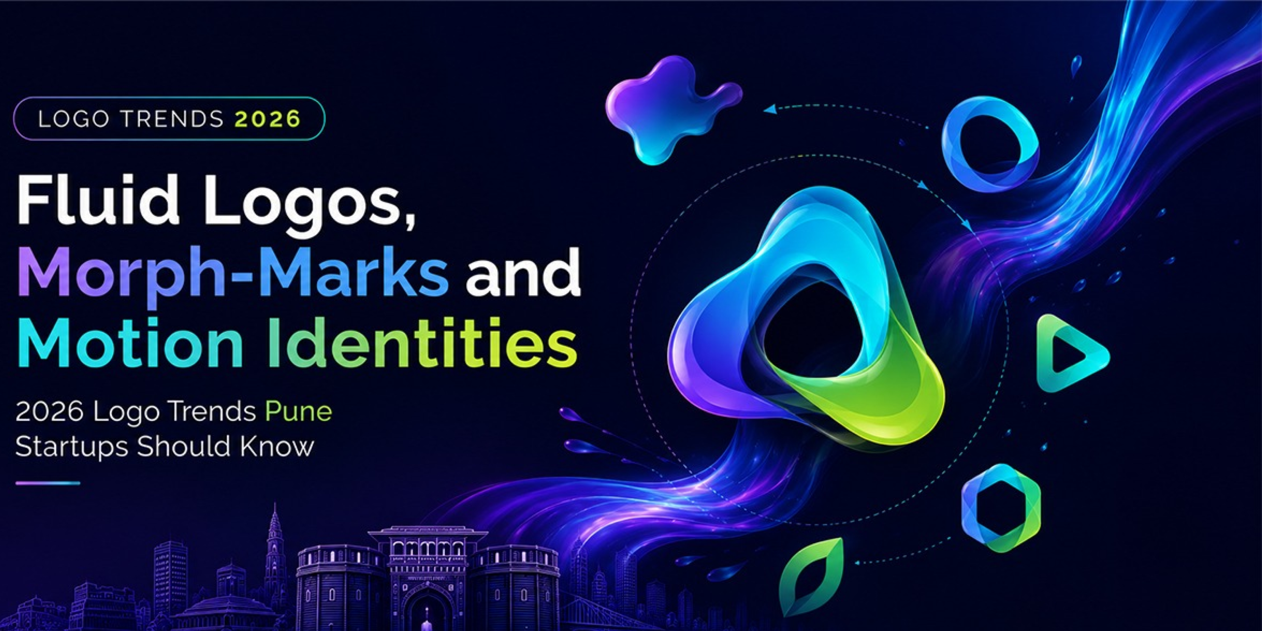 Fluid Logos, Morph-Marks and Motion Identities – 2026 Logo Trends Pune Startups Should Know | White Warbler Communications Fluid Logos, Morph-Marks and Motion Identities - 2026 Logo Trends Pune Startups Should Know White Warbler Communications