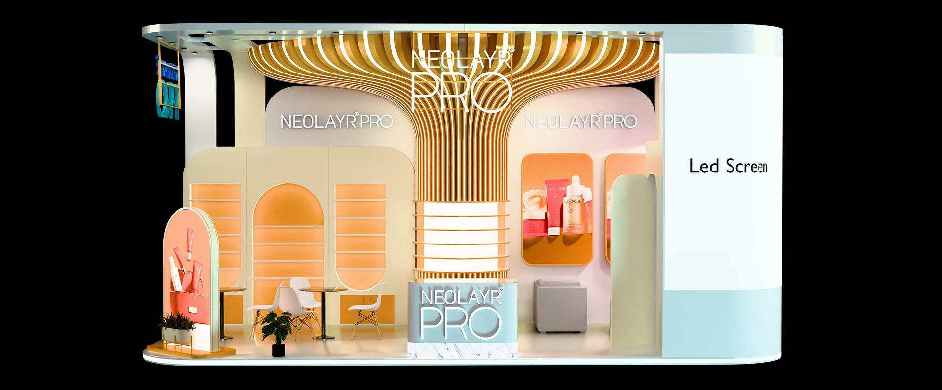 Palsons Derma – Beauty World Dubai Stall Design | Exhibition Stall Design 