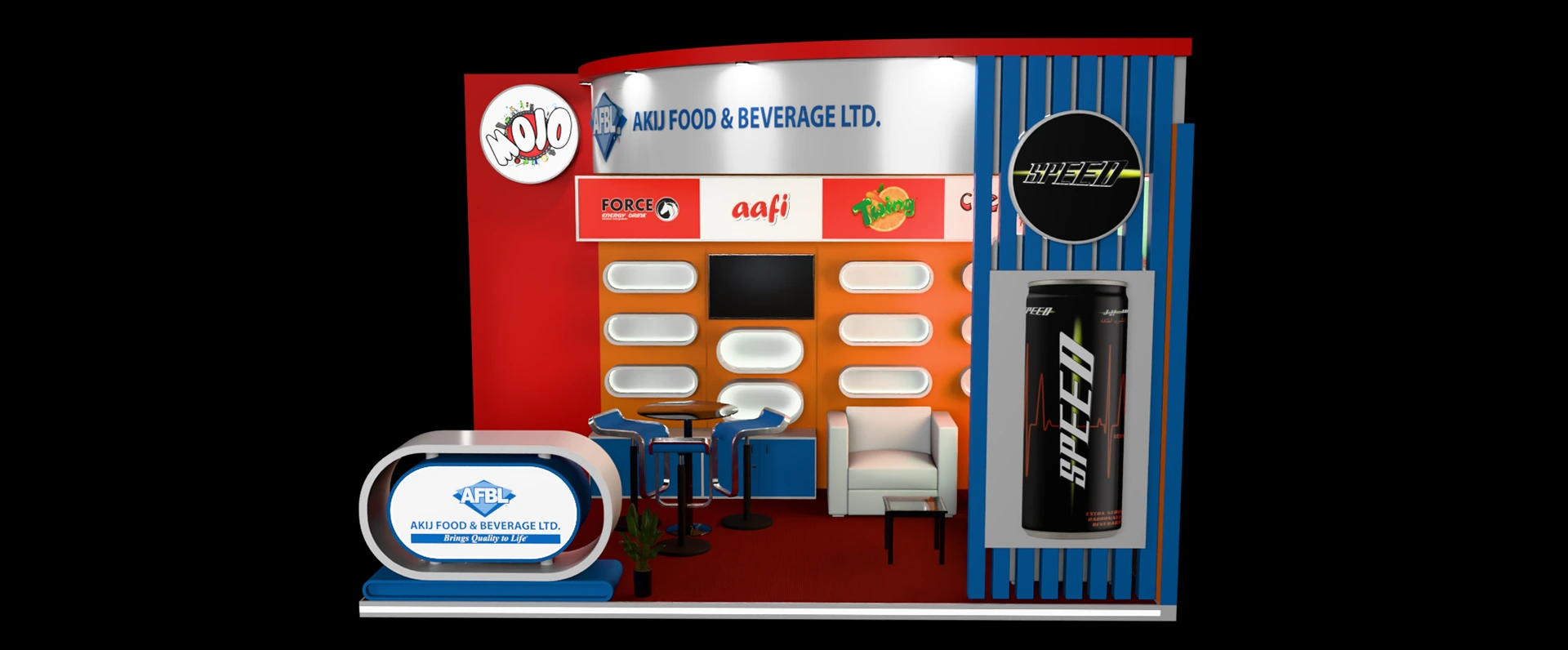 AKIJ Exhibition Stall Design | Gulfood Dubai Stall Design