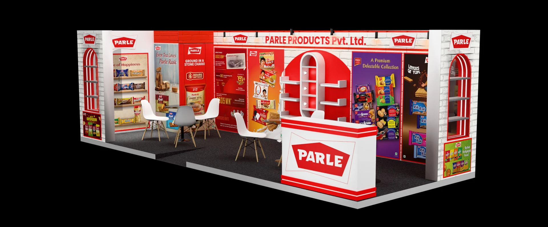 Parle Exhibition Stall Design | Gulfood Dubai Exhibition Stall Design